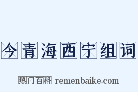 今青海西宁组词是什么意思的图片